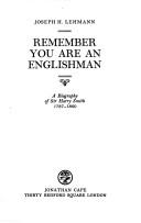 Cover for Remember you are an Englishman