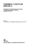Cover for Cerebral Vascular Disease
