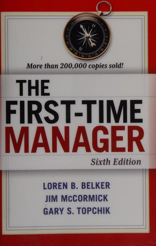 Cover for The first-time manager