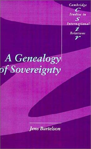 Cover for A genealogy of sovereignty