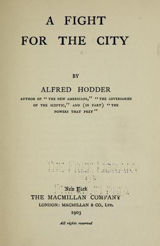 Cover for A fight for the city