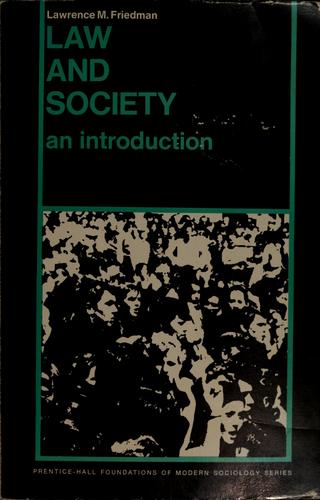Cover for Law and society