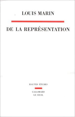 Cover for De la représentation