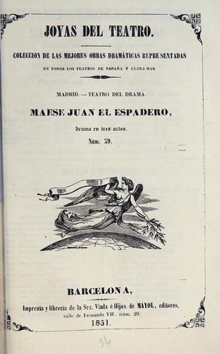 Cover for Maese Juan el espadero