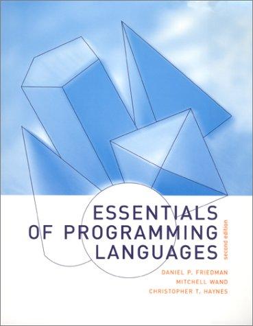 Cover for Essentials of programming languages