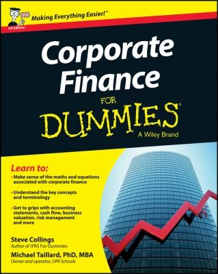 Cover for Corporate Finance For Dummies