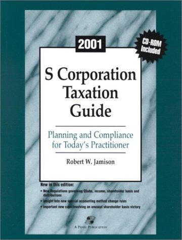 Cover for 2001 S Corporation Taxation Guide