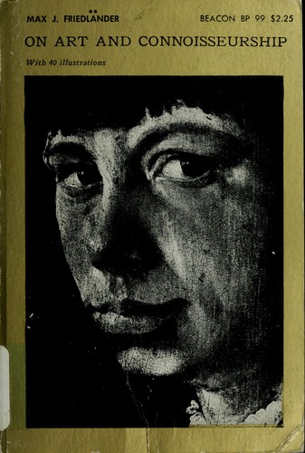 Cover for On art and connoisseurship