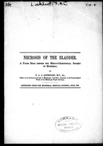 Cover for Necrosis of the bladder