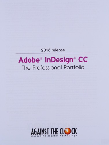 Cover for Adobe Indesign CC 2018