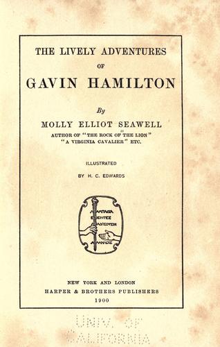 Cover for The lively adventures of Gavin Hamilton