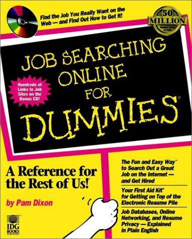Cover for Job searching online for dummies