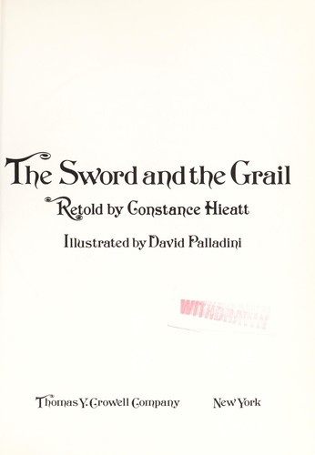 Cover for The sword and the Grail.