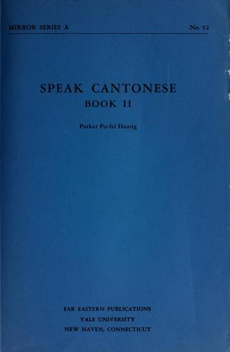 Cover for Speak cantonese, book 2.