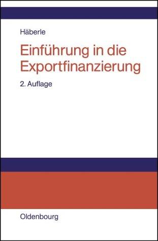 Cover for Einführung in die Exportfinanzierung.