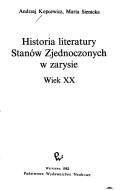 Cover for Historia literatury Stanów Zjednoczonych w zarysie