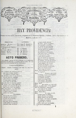Cover for !Hay providencia!