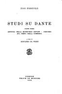 Cover for Studi su Dante