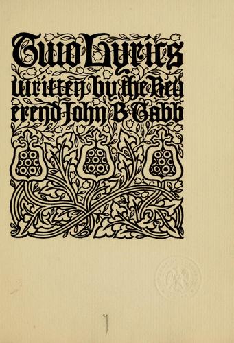 Cover for Two lyrics