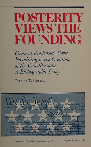 Cover for Posterity views the founding