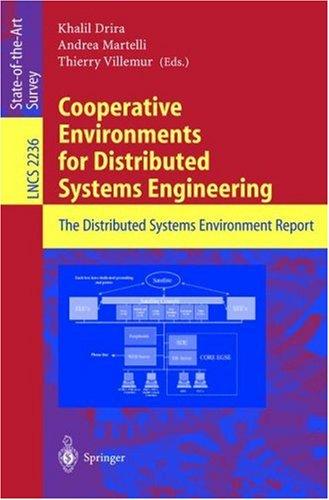 Cover for Cooperative environments for distributed systems engineering
