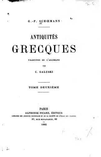Cover for Antiquités grecques
