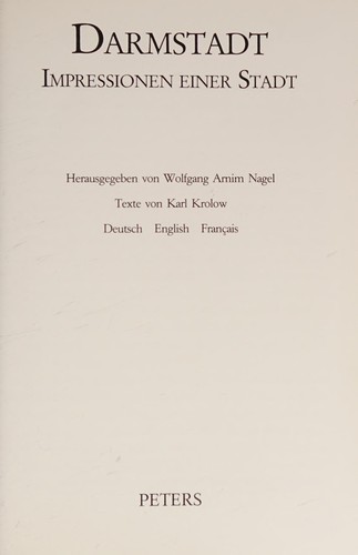 Cover for Darmstadt