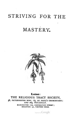 Cover for Striving for the mastery