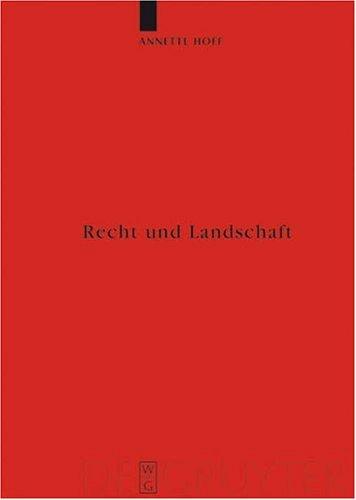 Cover for Recht und Landschaft (Reallexikon der Germanischen Altertumskunde - Erganzungsband 54)