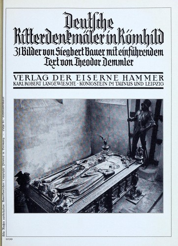 Cover for Deutsche Ritterdenkmaler in Romhild