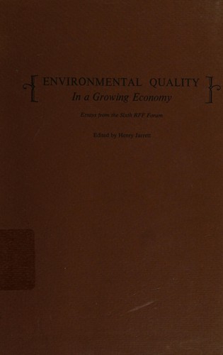 Cover for Environmental quality in a growing economy