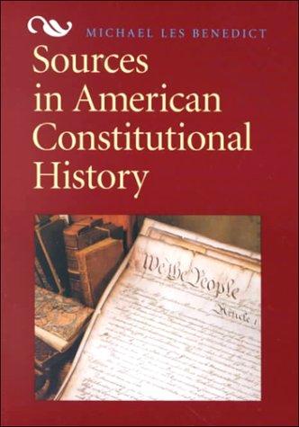 Cover for Sources in American constitutional history