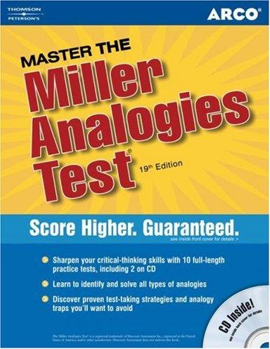 Cover for Master the Miller Analogies Test 2006 (Master the Miller Analogies Test)