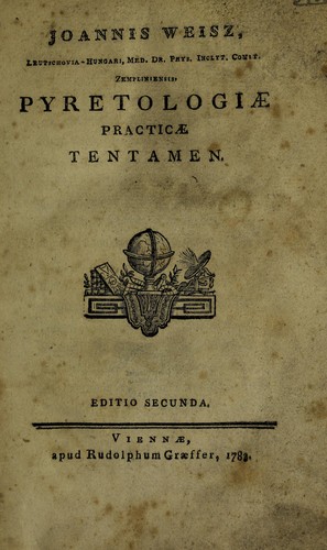 Cover for Pyretologiae practicae tentamen