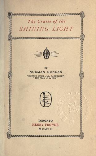 Cover for The cruise of the Shining Light