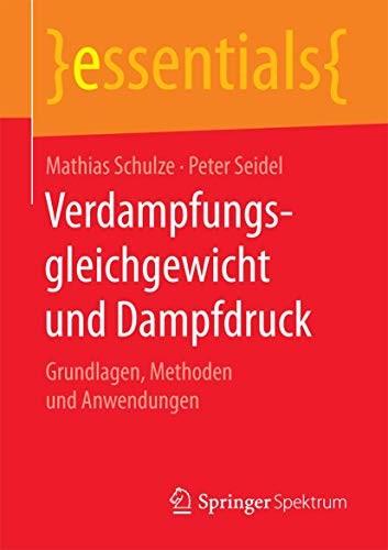 Cover for Verdampfungsgleichgewicht und Dampfdruck