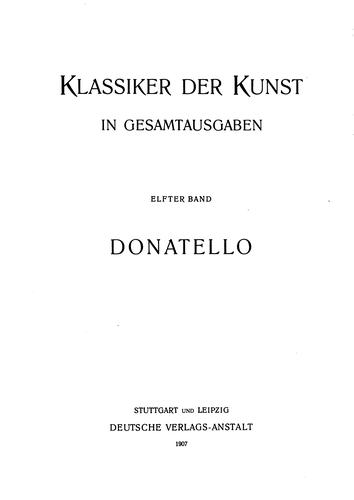 Cover for Donatello