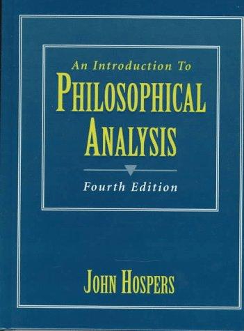 Cover for An introduction to philosophical analysis