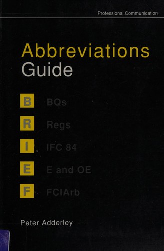 Cover for Abbreviations Guide