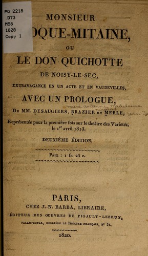 Cover for Monsieur Croque-Mitaine