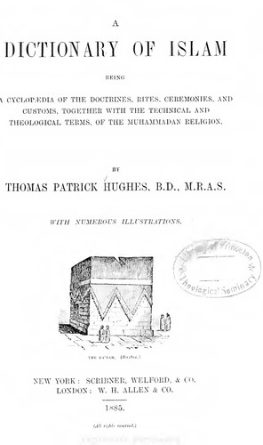 Cover for Dictionary of Islam