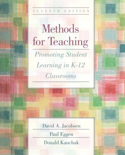 Cover for Methods for teaching