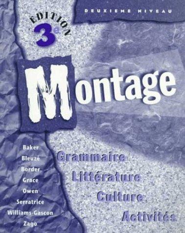 Cover for Montage
