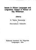 Cover for Issues in African languages and linguistics