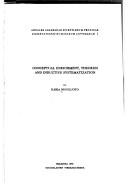 Cover for Conceptual enrichment, theories and inductive systematization
