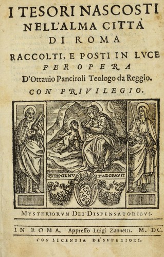 Cover for I tesori nascosti nell'alma città di Roma