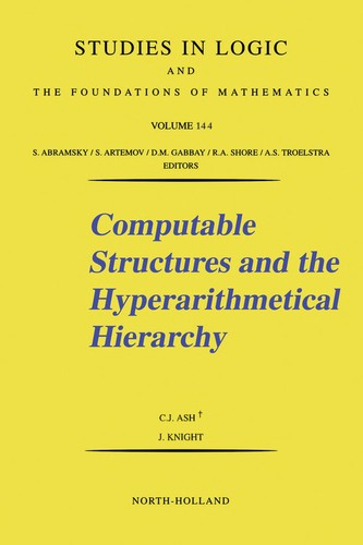 Cover for Computable structures and the hyperarithmetical hierarchy