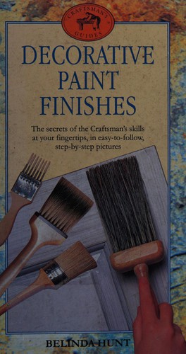 Cover for Decorative paint finishes