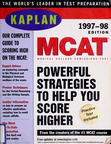 Cover for MCAT 1997 1998 (Serial)