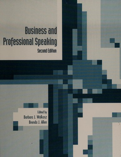 Cover for Business and professional speaking